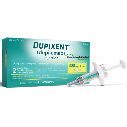 Atopic Dermatitis Treatment, | Dupixent Syringe Dupilumab 300 mg / 2 mL Injection Prefilled Syringe 2 mL **Requires Refrigeration**