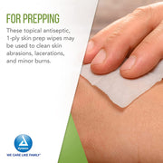 Alcohol Prep Pads for hygiene and disinfection, ensuring safe and sterile wound and injection site care.
