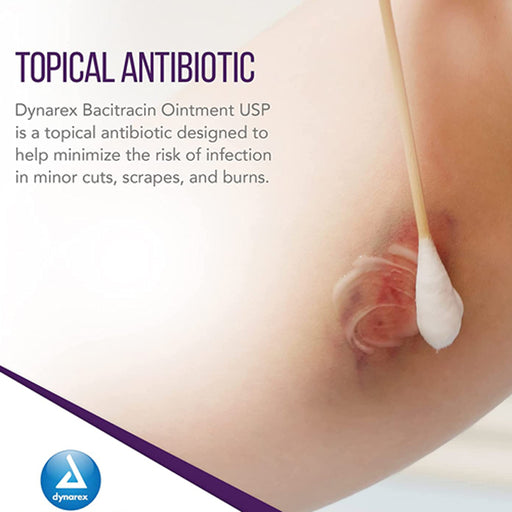 Bacitracin Antibiotic Ointment with Zinc 1 oz for infection prevention and skin healing support.