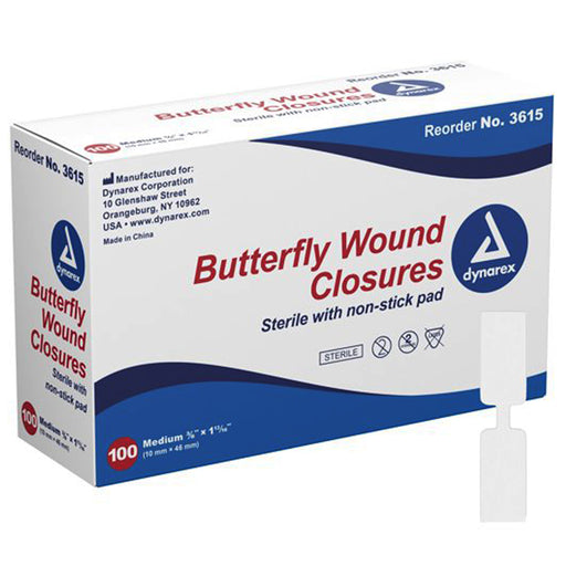 Dynarex Butterfly Wound Closure Strips - Dynarex | Mountainside Medical Equipment 1-888-687-4334 to Buy