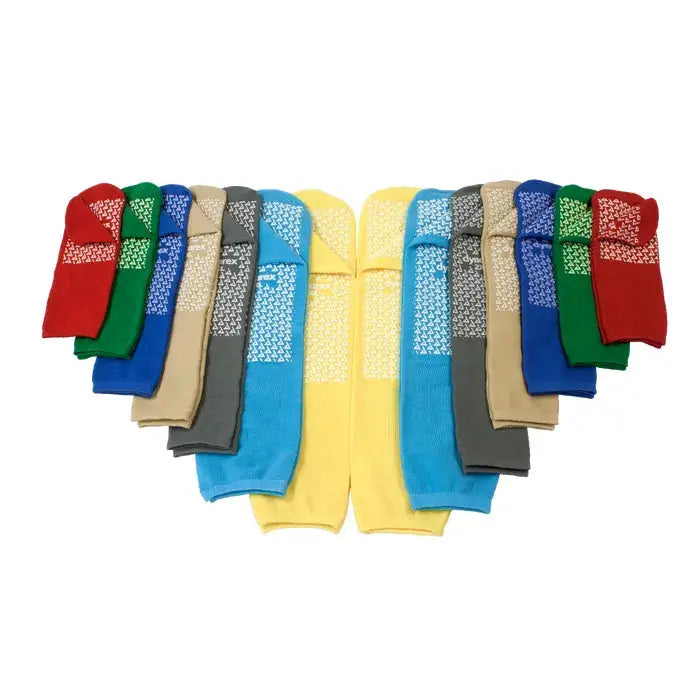 Buy Dynarex Slipper Socks, Non Skid, Single Sided, Large, Blue, Pair  online at Mountainside Medical Equipment