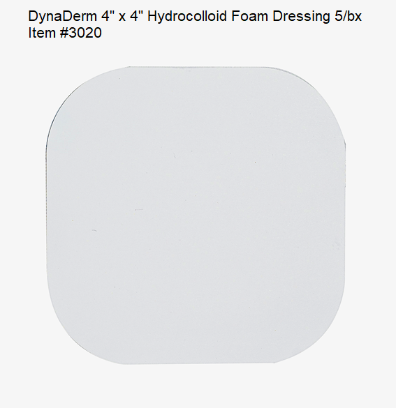 Buy Dynarex DynaDerm 4" x 4" Hydrocolloid Thin Foam Dressing 10/bx  online at Mountainside Medical Equipment