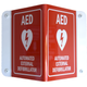 AED 3D Red Sign (Automated External Defibrillator)