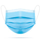 Earloop Face Masks, Light Blue, 50/Box