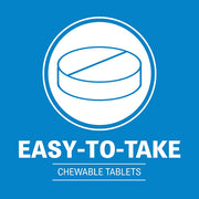 Children's Advil Junior Strength 100mg Chewable Grape Tablets are easy to take
