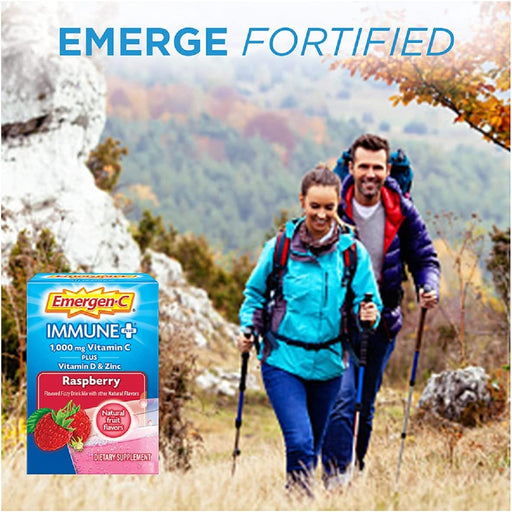 Buy Glaxo Smith Kline Emergen-C Immune Plus Drink Mix Effervescent Tablets Raspberry Flavor  online at Mountainside Medical Equipment