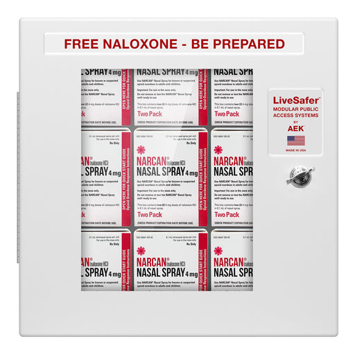 Illinois Supply Company Empty Narcan Indoor Storage Cabinet- Wall Mounted | Buy at Mountainside Medical Equipment 1-888-687-4334