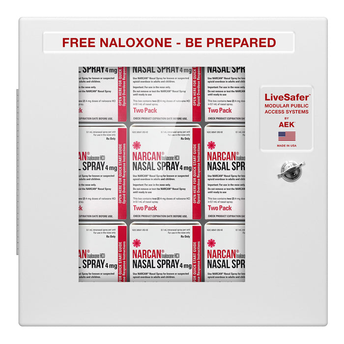 Buy Illinois Supply Company Empty Narcan Indoor Storage Cabinet- Wall Mounted  online at Mountainside Medical Equipment