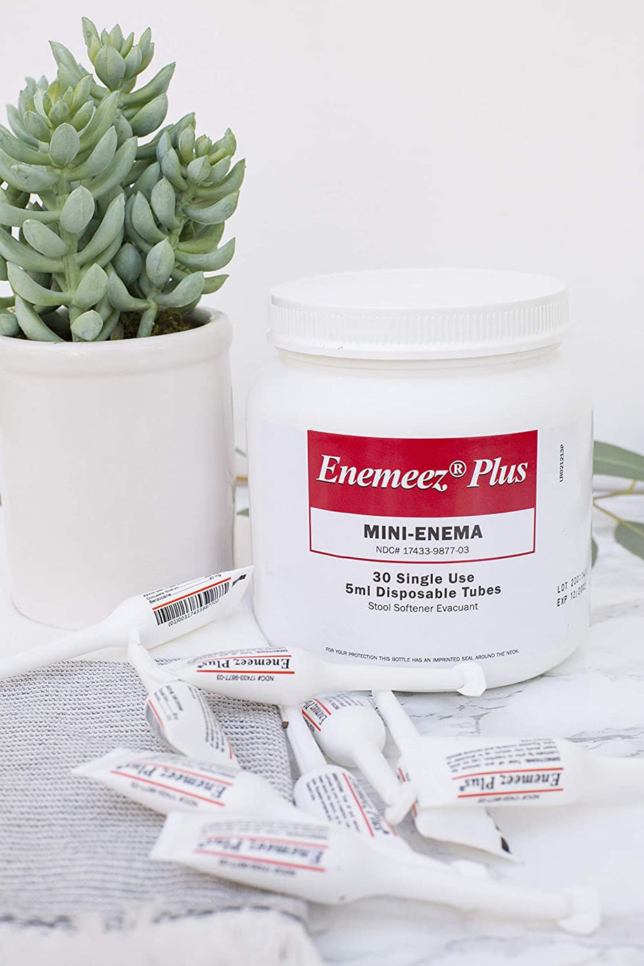 Mini Enemea Enemeez Plus Mini Enema with Benzocaine Anesthetic 30 Count ...