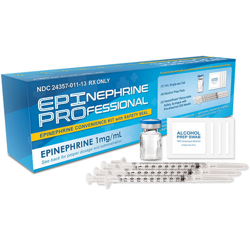 Epinephrine for Injection 1 mg/mL (11000) Professional Convenience Ki