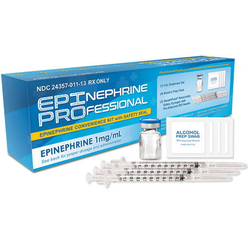 Allergic Reaction Treatment, | Epinephrine for Injection 1 mg/mL (1:1000) Professional Convenience Kit (Rx)