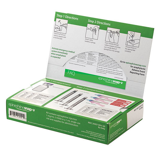 Epinephrine Snap-V Emergency Anaphylaxis Kit with Injection Vial (Rx)