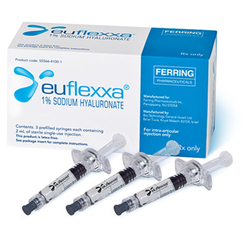 Osteoarthritis Knee Pain Treatment | Euflexxa Sodium Hyaluronate Prefilled Syringes 1%, 2 mL x 3/Box