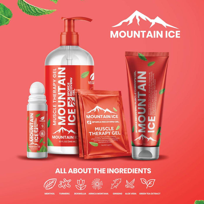 Buy Mountain Ice Mountain Ice Sports Recovery Muscle Pain Relief Gel 4oz (3-PACK)  online at Mountainside Medical Equipment