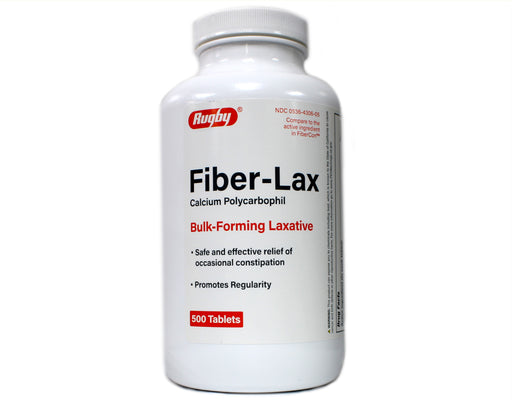 Buy Major Rugby Labs Rugby Fiber-Lax 625mg Tablets 500ct  online at Mountainside Medical Equipment