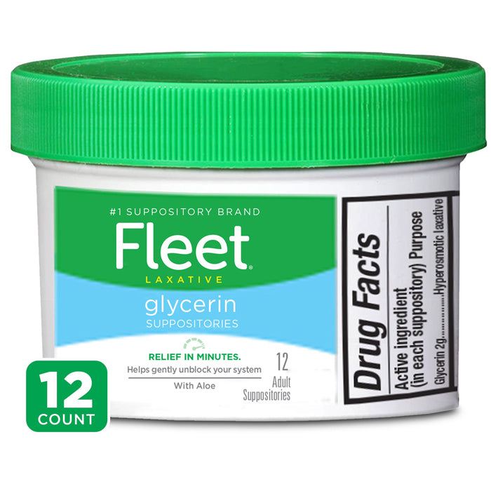 Fleet - Fleet, Suppositories, Liquid Glycerin, Laxative, Adult, 4 Pack (4  count), Shop