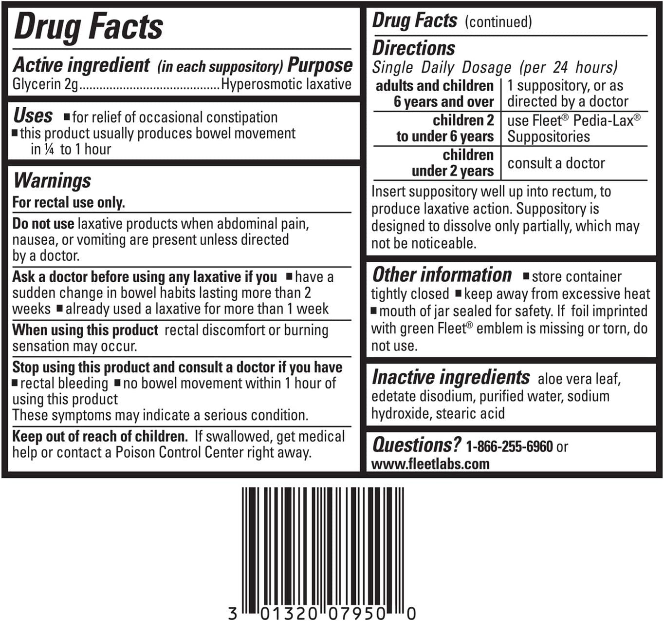 Fleet Laxative Glycerin Suppositories for Adult Constipation Relief wi ...