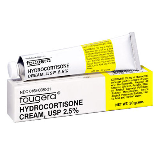 Buy Fougera Fougera Hydrocortisone Cream 2.5% Topical Corticosteroid, 28 grams  online at Mountainside Medical Equipment