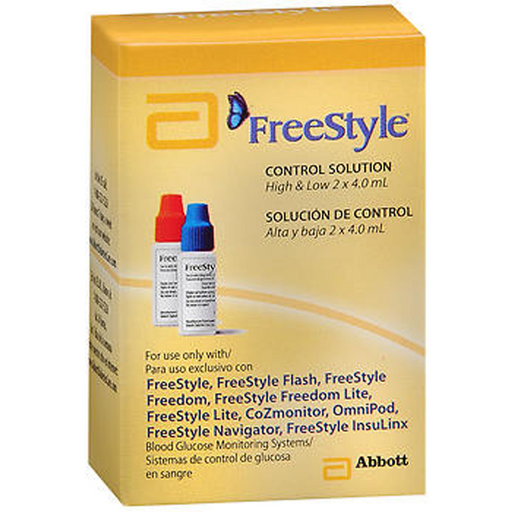 Buy Cardinal Health FreeStyle Control Solution, 4 mL High & Low, 2 count  online at Mountainside Medical Equipment