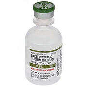 Buy Fresenius Fresenius Bacteriostatic Sodium Chloride 0.9% For Injection 30mL Multiple Dose Vials, 25/tray (Rx)  online at Mountainside Medical Equipment