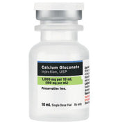 Buy Fresenius Kabi Fresenius Calcium Gluconate for Injection 1000mg per 10 ml vial Single-Dose vials 10 mL x 25/Tray  online at Mountainside Medical Equipment