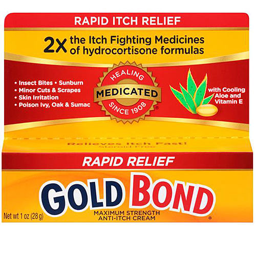 Chattem Gold Bond Maximum Strength Anti-Itch Cream 1 oz | Buy at Mountainside Medical Equipment 1-888-687-4334