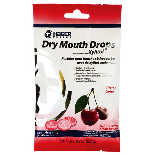 Hager Worldwide Hager Dry Mouth Drops Lozenges Cherry Flavor 26 Count | Mountainside Medical Equipment 1-888-687-4334 to Buy