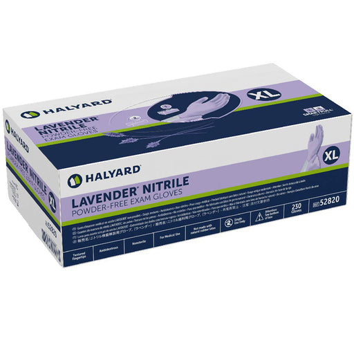 Nitrile Gloves, | Lavender Nitrile Exam Gloves Halyard, 250/Box