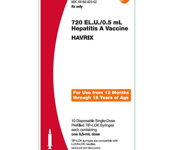 Hepatitis A Vaccine Prefilled Syringes Single-Dose TIP-LOK Syringes 72 ...