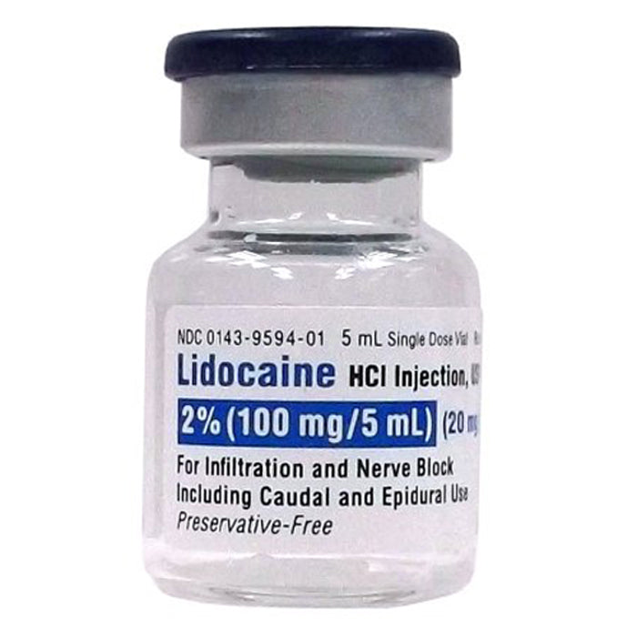 lidocaine b12 injections Lidocaine for Injection 2% Single-Dose Vials 5 mL, 25/Tray (Rx)