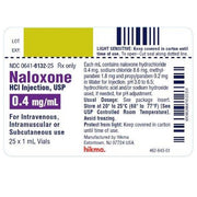 Buy Himka Injectables Himka Naloxone Hydrochloride for Injection 0.4 mg SDV 1 mL Vials x 25 Per tray  online at Mountainside Medical Equipment