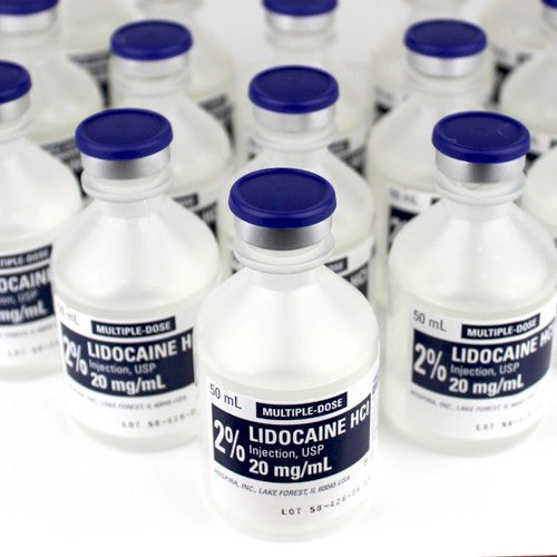 Local Anesthetic | Pfizer Lidocaine 2% for Injection 50mL Multi-Dose, 25/tray (Rx)