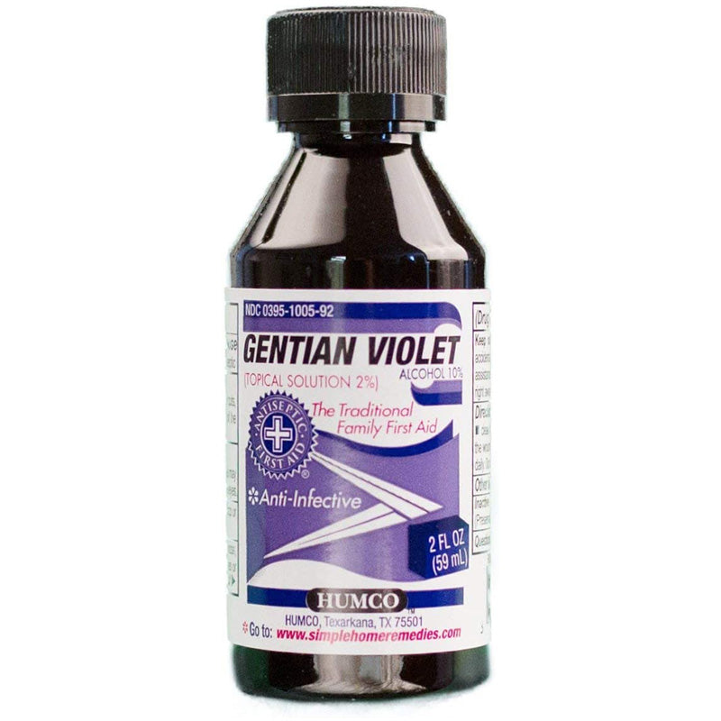 purple lotion wound dressing Gentian Violet 1% Solution in the Treatment of Wounds in the Geriatric  Patient: A Retrospective Study