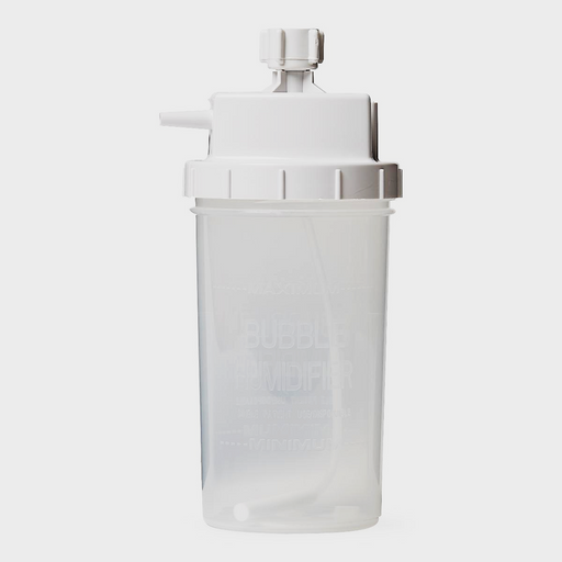 Oxygen Humidifiers | Humidifier Bottle, Empty 300 mL Volume with 6 PSI Pressure Relief valve