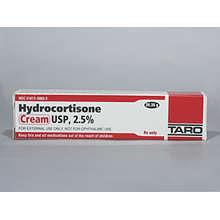 Buy Taro Taro Hydrocortisone Cream 2.5% Topical Corticosteroid, 28 grams tube  online at Mountainside Medical Equipment