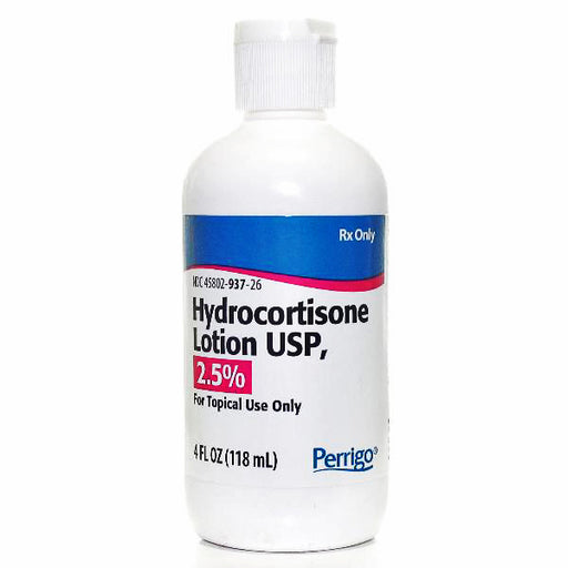 Perrigo Hydrocortisone Lotion 2.5%, 118 mL Bottle, Perrigo | Mountainside Medical Equipment 1-888-687-4334 to Buy