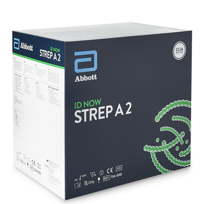 Buy Abbott Rapid Dx North America ID NOW Strep A 2.0 Rapid Test Kit Molecular Diagnostic Strep A Test Throat Swab Sample, 24 Tests Per Box  online at Mountainside Medical Equipment