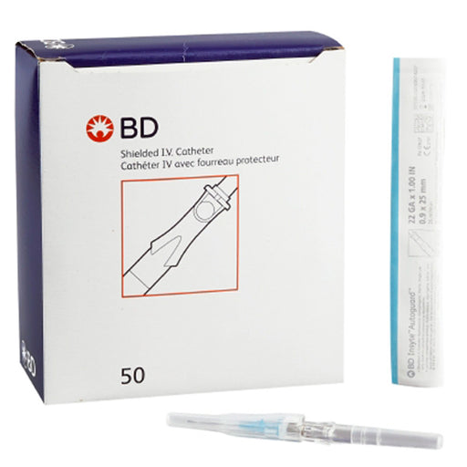 Buy BD BD Insyte IV Catheter Needles with Shielded 22 Gauge 1" Blue (Each)  online at Mountainside Medical Equipment