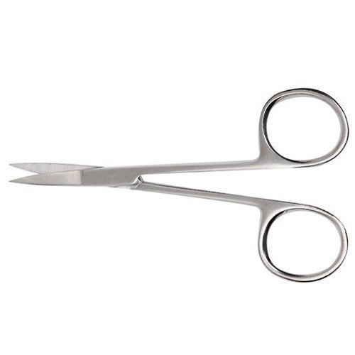 Iris Scissors, Stainless Steel: Precision tool for surgical and clinical procedures, ensuring accurate cuts.