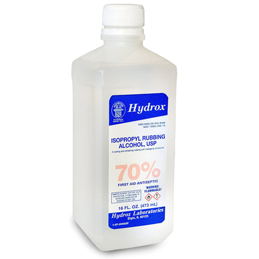 Buy Hydrox Laboratories Isopropyl Rubbing Alcohol 70% USP 16 oz  online at Mountainside Medical Equipment