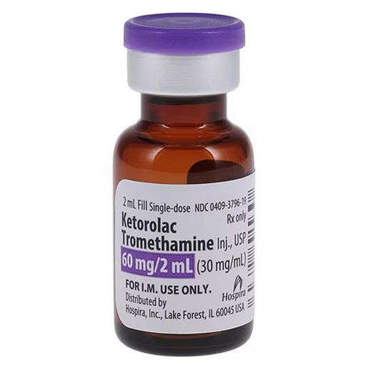Anti-Inflammatory Injection, | Pfizer Ketorolac Tromethamine for Injection 60 mg/2 mL Single Dose Vials 2 mL, 25/Tray