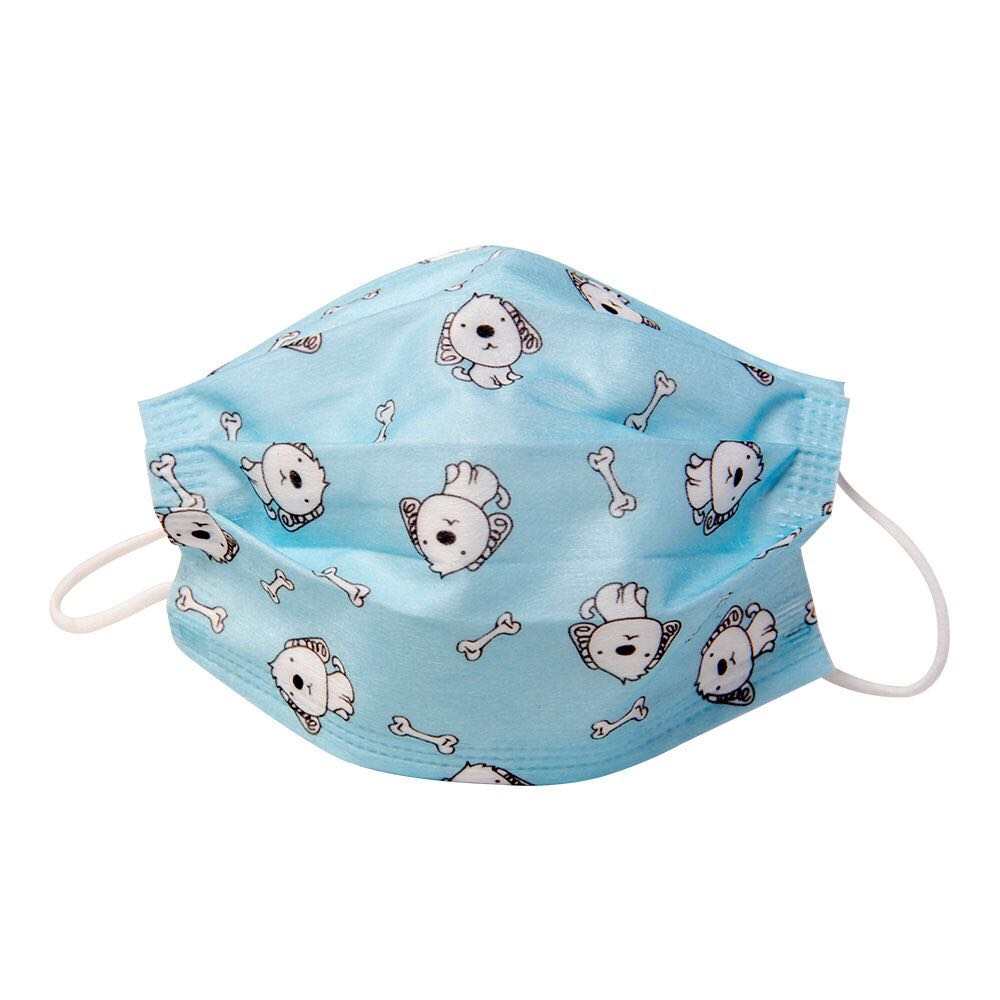 Buy Mountainside Medical Equipment Kids Face Mask for Children, Blue with Dogs and Bone Print, 10/pack  online at Mountainside Medical Equipment