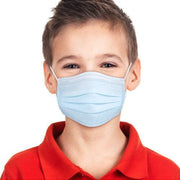 Children's Face Mask Ear Loop Easy, Light Blue 50/Box, offering comfort and protection for kids' health.