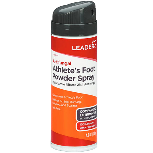 Buy Prestige Brands Leader Athlete's Foot Powder Spray Miconazole Nitrate 2%, 4.6 oz  online at Mountainside Medical Equipment
