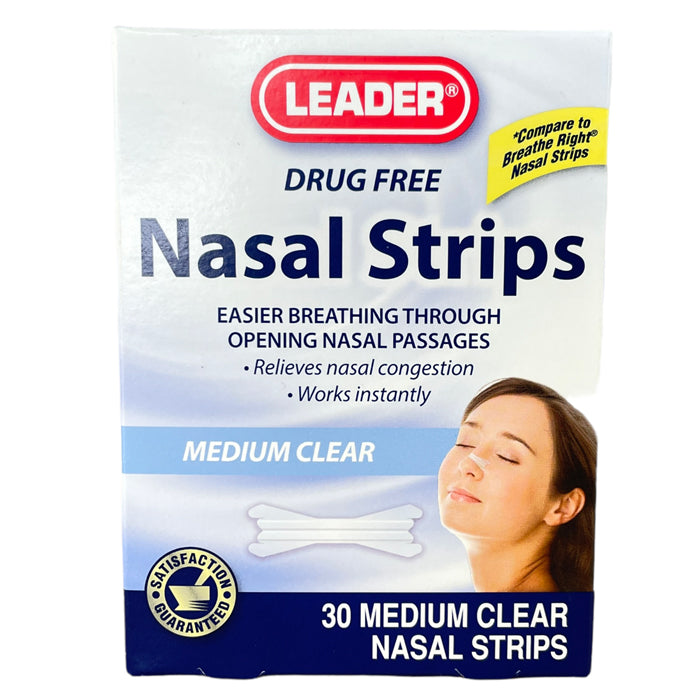to Breathe Right) Leader Better Breathing Nasal Strips Medium
