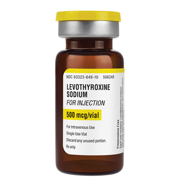 Buy Fresenius USA Levothyroxine Sodium for Injection 500 mcg Thyroid Hormone Agent  online at Mountainside Medical Equipment