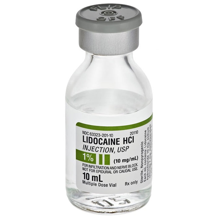 Buy Fresenius Lidocaine 1% for Injection Multiple Dose Use 10 mL - Tray of 25 (Rx)  online at Mountainside Medical Equipment