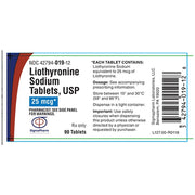 Buy Sigma Pharma Liothyronine Sodium 25 mcg, 100 Tablets Thyroid Replacement Therapy  online at Mountainside Medical Equipment