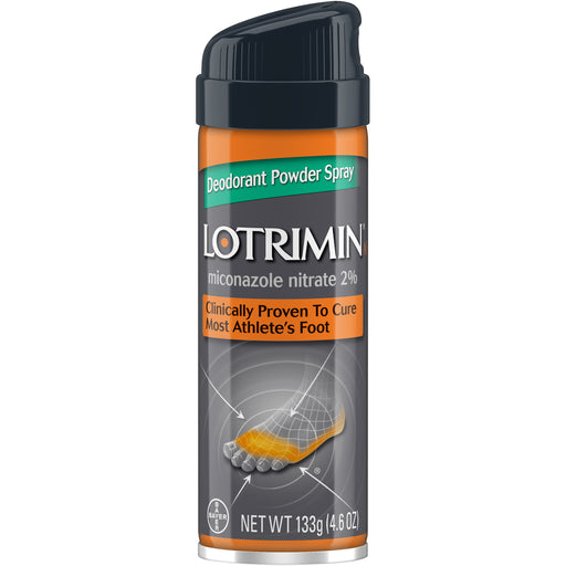 Shop for Lotrimin Antifungal Foot Deodorant Powder Spray 4.6 oz used for Athlete's Foot Treatment
