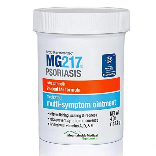 Wisconsin Pharmacal Company MG217 Psoriasis Treatment Ointment Medicated Coal Tar 2%, 4 oz Jar | Mountainside Medical Equipment 1-888-687-4334 to Buy